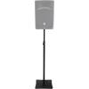 imageRockville RLF4 BLACK 98 Foot Solid Base TBar LightingSpeakerProjector DJ Stand Foldable TBar Tiltable Projector Tray Air Cushion System with Bags for DJs and Event Professionals
