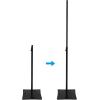 imageRockville RLF4 BLACK 98 Foot Solid Base TBar LightingSpeakerProjector DJ Stand Foldable TBar Tiltable Projector Tray Air Cushion System with Bags for DJs and Event Professionals