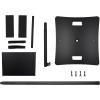 imageRockville RLF4 BLACK 98 Foot Solid Base TBar LightingSpeakerProjector DJ Stand Foldable TBar Tiltable Projector Tray Air Cushion System with Bags for DJs and Event Professionals
