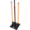 imageRockville RLF4 BLACK 98 Foot Solid Base TBar LightingSpeakerProjector DJ Stand Foldable TBar Tiltable Projector Tray Air Cushion System with Bags for DJs and Event Professionals