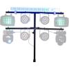 imageRockville RLF6 BLACK 98 Ft LightingProjector Stand FlatBase Tree Bar Air Cushion with Bags for DJsEvent Planners