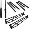 imageRockville RLT8 300lb DJ Lighting Truss System FlatBase Stability Foldable TBars Modular Design Perfect for Mobile DJs and Event Pros