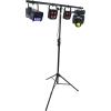imageRockville RVLS60 Portable Tripod DJ Lighting TBar Stand 9 Ft Height 60 lbs Capacity Dual Telescopic Extensions with Safety Pins Includes Padded Carrying Bag