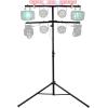 imageRockville RVLSF1 12FT Folding Lighting Tree Stand For 8 Lights 110LB Capacity 48 Foldable Lighting Mount Bar Adjustable Height 95142 Includes Mounting Hardware for DJs and Events