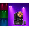 imageRockville RockOn7 Bundle 4 40Watt Moving Heads 4 RockPAR50 LED Pars 2 RVLS1 10 ft Stands ROCKFORCE 384 DMX Controller RFAAW Facade R1200L Fog Machine 4 LC70 Clamps 17Items