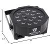 imageRockville RockPAR50 Bundle 6 RGB LED DMX Par Wash Lights with Dual Brackets RLBP6 Padded Backpack for Six Par Fixtures Sound Activated and Auto Programs 7Items