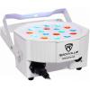 imageRockville RockPAR50 WHT Bundle 24 LED RGB Compact Par Can DJ Club Stage DMX Uplights ROCKFORCE 384 Channel Light Fog DMX Controller MIDI 25Items
