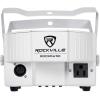 imageRockville RockPAR50 WHT Bundle 24 LED RGB Compact Par Can DJ Club Stage DMX Uplights ROCKFORCE 384 Channel Light Fog DMX Controller MIDI 25Items