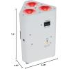 imageRockville RockWedge LED Bundle 12 Battery Powered RGBWAUV Rechargeable Wireless Wash DJ UpLights in White ROCKFORCE W2 192 Channel Wireless DMX Lighting Controller 13Items