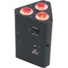 imageRockville RockWedge LED Bundle 4 54W RGBWAUV Rechargeable Battery Par Lights with Wireless DMX RLB30 Travel Bag for DJs and Events 5Items