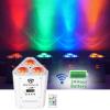 imageRockville RockWedge LED Bundle 5 RGBWAUV Rechargeable Wireless Wash DJ Uplights in White RLB30 Bag for Slim Par Lights Controller amp Accessories 6Items
