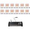 image12 Rockville Best PAR 50 Battery Wash Lights Wireless DMX384 Channel Controller
