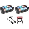 image2 Rockville Spyder LED 8 Beam Moving Head Motorized DMX DJPartyClub Lights