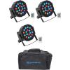 image3 Rockville Battery PAR 50 Rechargeable LED DMX DJ Wash UpLightsRemotesBag