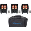 image3 Rockville Best PAR 50 Rechargeable Par Wash Lights Wireless DMXRGBWAUVBag