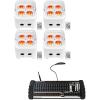 image4 Rockville Best PAR 50 Battery Wash Lights Wireless DMX384 Channel Controller