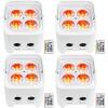 image4 Rockville Best PAR 50 White Rechargeable Par Wash Lights Wireless DMXRGBWAUV