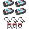 image4 Rockville Spyder LED 8 Beam Moving Head Motorized DMX DJPartyClub Lights
