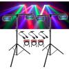 image4 Rockville Spyder LED Beam Moving Head DMX DJ Party Lights2 Tripod Stands