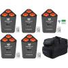 image5 Rockville RockWedge LED RGBWAUV Rechargeable Battery Wireless DMX LightsBag