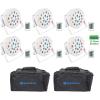 image6 Rockville Battery PAR 50 White Rechargeable LED DMX DJ Wash UpLightsBags