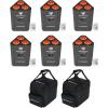image6 Rockville RockWedge LED RGBWAUV Rechargeable Battery Wireless DMX LightsBag