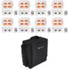 image8 Rockville Best PAR 50 White Rechargeable Wash Lights wWireless DMXBackpack