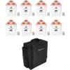 image8 Rockville RockWedge LED RGBWAUV White Wireless DMX Battery LightsBackpack