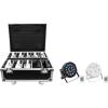 imageRockville Battery PAR 50 Bundle 10 Rechargeable LED DMX Wash Lights 2X Black 8X White Battery PAR 50 Charging Road Case Wireless Remote Control 11Items