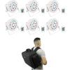 imageRockville Battery PAR 50 Bundle 6 Rechargeable RGB LED DMX Wash Uplights with Remote RLBP6 Padded Backpack Bag for Six Fixtures 7Items