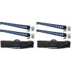 imageRockville Battery Strip 24 Bundle 4 Rechargeable RGBW LED DJ Wash Light Bars with DMX Remote Control 58Channel Programming 2 RLB60 Padded Travel Bags for Light Strips Wall Wash 6Items