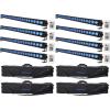 imageRockville Battery Strip 24 Bundle 8 Rechargeable RGBW LED DJ Wash Light Bars with DMX amp Remote 4 RLB60 Padded Travel Bags 12Items