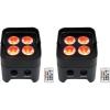 imageRockville Best PAR 50 Rechargeable Par Can Wash Lights wWireless DMXRGBWAUV Battery Powered Design for DJ and Stage Events 2piece
