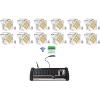 imageRockville Best PAR 60 Bundle 12 Battery Powered Wireless DMX Wash Par Lights RGBWAUV ROCKFORCE W4 384 Channel Wireless DMX Lighting Controller MIDI 13Items