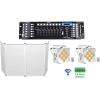 imageRockville Best PAR 60 Bundle 2 60W RGBWAUV Battery Powered Wireless DMX Wash Par Lights RFAAW 112x48 DJ Event Facade Frame with Bag amp Scrims ROCKFORCE 192Channel DMX Controller 4Items