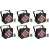 imageRockville Best PAR 60 Rechargeable RGBWAUV Par Wash Lights with Wireless DMX 13200mAh Battery 6x6W LEDs 30 Degree Beam Angle IRC Remote 100 True Wireless Design 6Piece