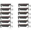 imageRockville Best Strip 60 Black Rechargeable Wash Light Bar with Wireless DMX RGBWAUV Color Mixing for DJ Events and Stage Lighting 12Piece