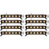 imageRockville Best Strip 60 Rechargeable LED Wash Light Bar Wireless DMX RGBWAUV 8800mAh Battery 6500 LUX IRC Remote for DJs Stage and Event Lighting 8Piece