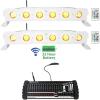 imageRockville Best Strip 60 White Bundle 2 Rechargeable RGBWA UV Wireless DMX Wash Light Bars ROCKFORCE W4 384Channel Wireless DMX Lighting Controller with MIDI 3Items