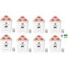 imageRockville RockWedge LED White RGBWA and UV 3x18Watt Par Wash UpLight Rechargeable 7500 mAh Battery Wireless DMX and LCD Display IRC Remote Included 8Piece