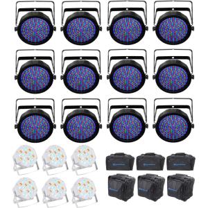 image12 Chauvet SlimPAR 64 RGBA DMX LED Wash Lights6 Free RGB Par Can Lights