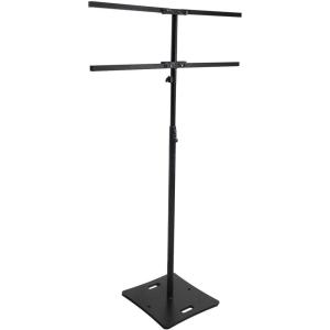 imageRockville RLF6 BLACK 98 Ft LightingProjector Stand FlatBase Tree Bar Air Cushion with Bags for DJsEvent Planners