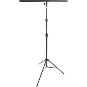imageRockville RVLS60 Portable Tripod DJ Lighting TBar Stand 9 Ft Height 60 lbs Capacity Dual Telescopic Extensions with Safety Pins Includes Padded Carrying Bag