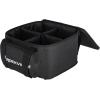 imageRockville RLBF4 Light Bag for 4 DJ Par or Uplights  Includes Removable Dividers and Padded Interior for Secure Transport