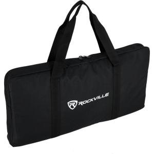imageRockville BAG for 4x SABER STANDS Compact Carry Bag Foam Padding WaterResistant Nylon 4 Internal Pockets for DJs and Event Lighting