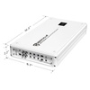 image:imageRockville Krypton MF4 White 2400w Peak600w RMS 4 Channel Marine Amplifier Waterproof Design Adjustable Crossover PA Microphone for Boats and Marine AudioWhite