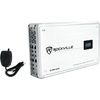 image:imageRockville Atom S20 1600W 4Channel Marine Amplifier with Bluetooth PA Mic Class AB Adjustable Crossover Rustproof for Boats and Marine Sound Systems