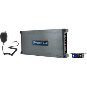 image:imageRockville DBM50 4000W Peak980W RMS 5Channel Marine Amplifier IPX6 Waterproof Adjustable Crossover PA Mic Included Perfect for Boats and Marine Audio