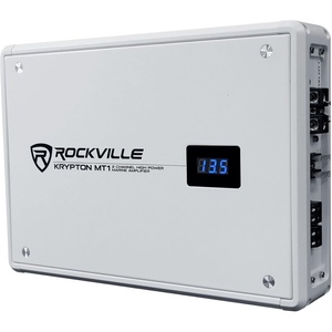 image:imageRockville Krypton MT1 1600W Peak400W RMS 2Channel Marine Amplifier ClassAB Adjustable Crossover Volt Meter for Boats and Marine Audio