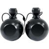 image:imageRockville WB50KLS Pair Black 525 250W Stainless Steel Marine Wakeboard Tower Speakers 360 Swivel Mount wLED Lights Waterproof for Boats amp ATVs